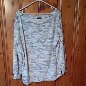 VENUS Blue/White Camouflage Sweatshirt